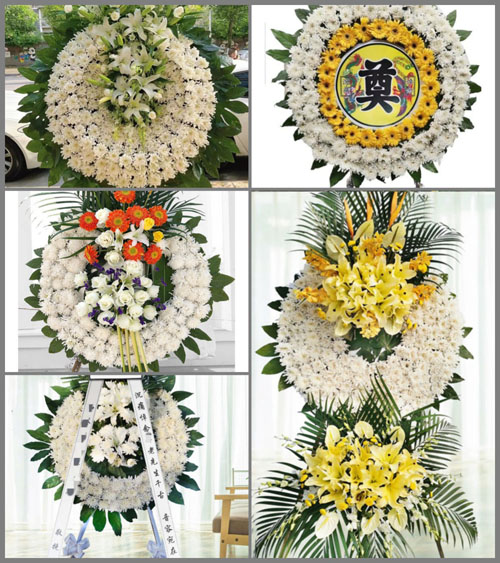 山东潍坊寿光市纪台镇花圈速递